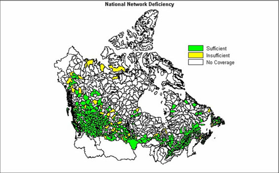 Figure 1: Deficiencies in National Hydrometric Network