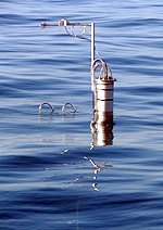 Deployment of NWRI suite of above- and below-water spectrometers | Photo: George Dolanjski, Environment Canada