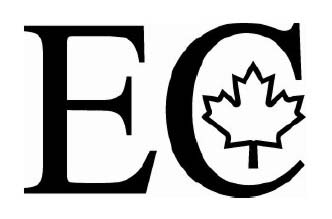 The figure show the national emission mark which is the letters E and C with a small maple leaf drawn inside the C.
